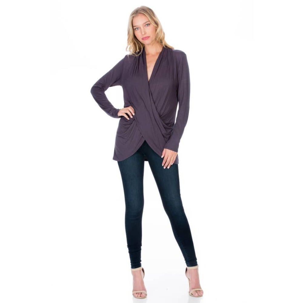 Azules Long Sleeve Criss Cross Tunic
